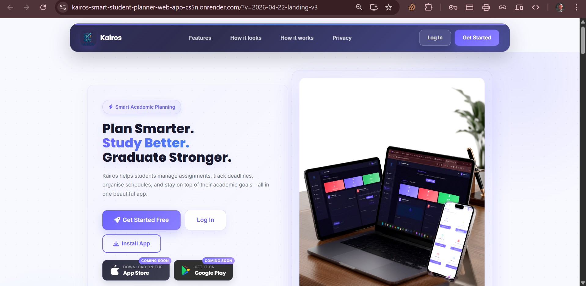 Kairos Smart Student Planner