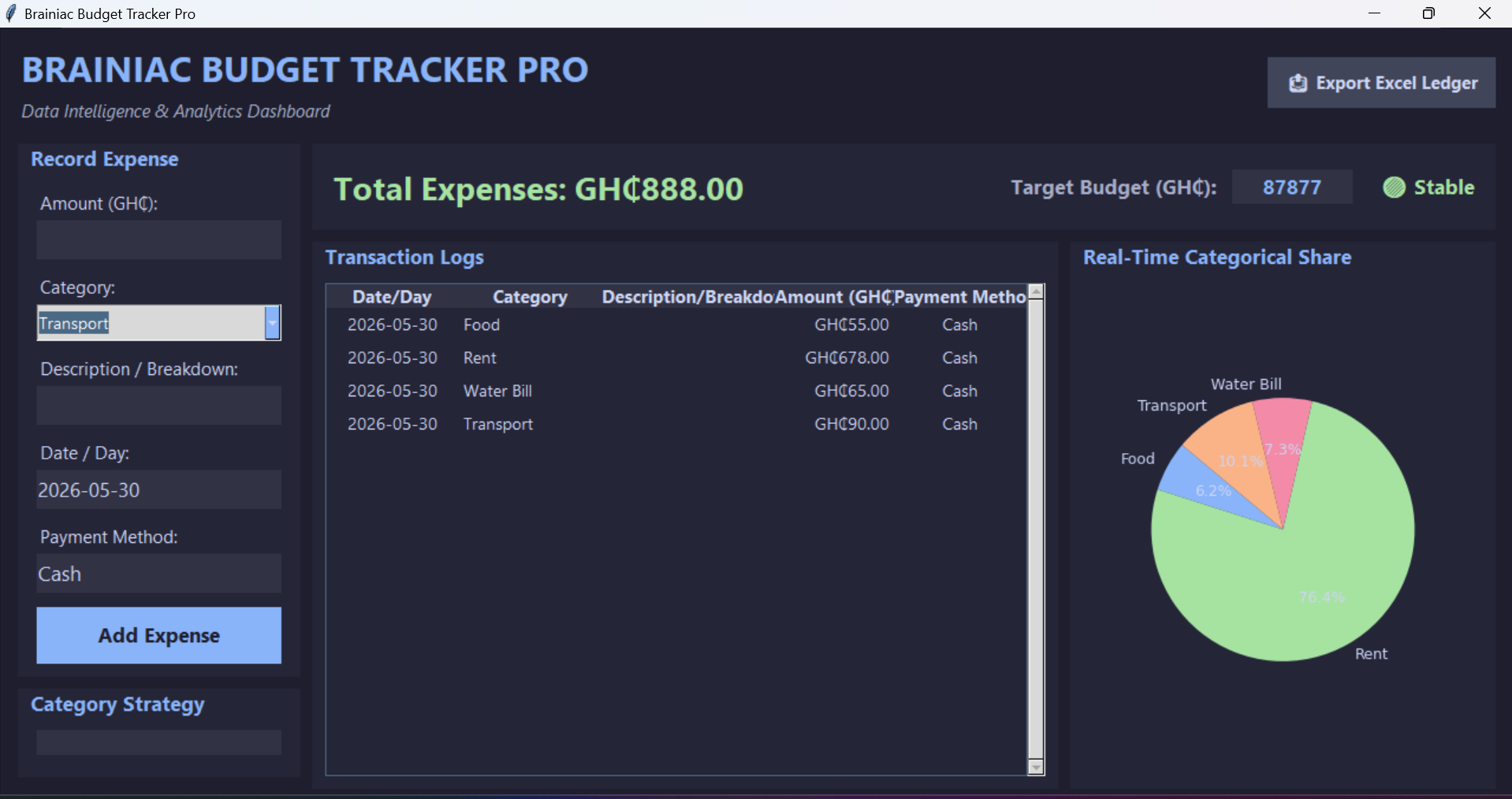 Brainiac Expense Tracker