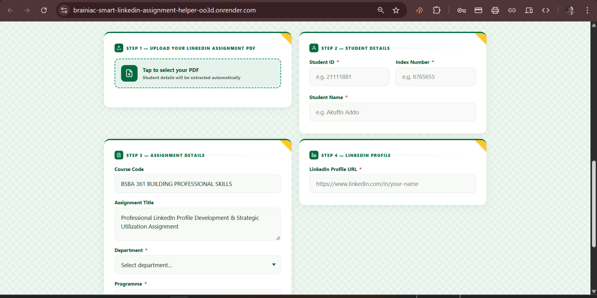 LinkedIn Assignment Helper